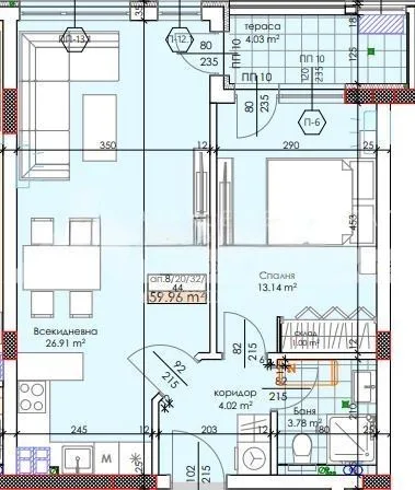 Продава 2-стаен, Тракия Пловдив, 115000€, 75 м²