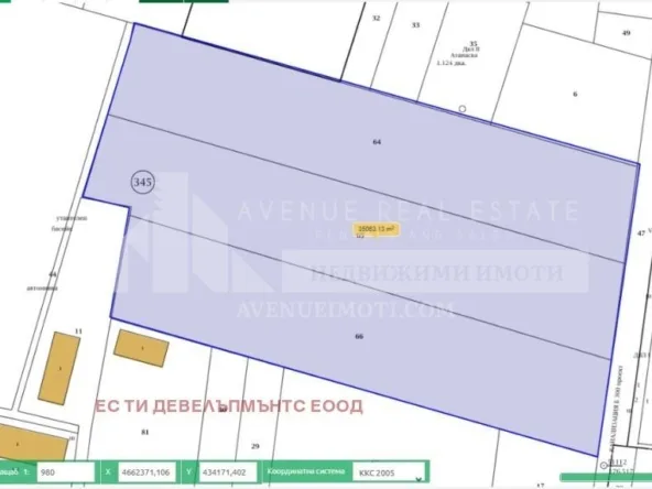 Продава Парцел, Коматево Пловдив, 4690000€, 35000 м²