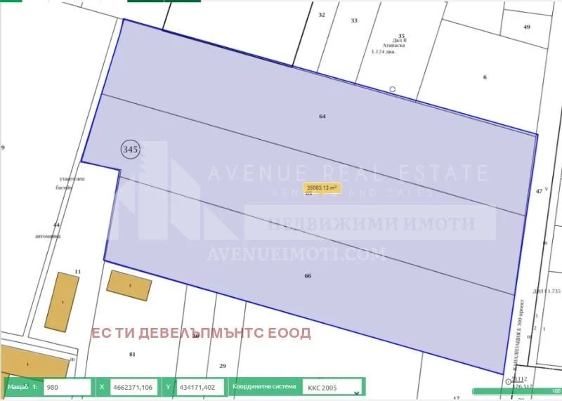 Продава Парцел, Коматево Пловдив, 4690000€, 35000 м²