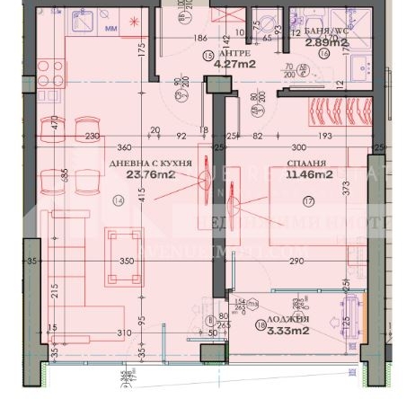 Продава 2-стаен, Тракия Пловдив, 76240€, 64 м²