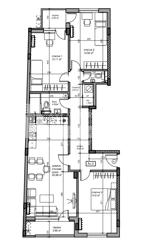 Продава 3-стаен, Кършияка Пловдив, 256405€, 135 м²