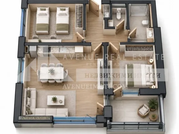 ТРИСТАЕН АПАРТАМЕНТ В ПЛОВДИВ ЗА 121 800 €?! ТАКАВА ЦЕНА СИ ЗАСЛУЖАВА ДА СЕ ВИДИ, кв. Смирненски, 102 м²